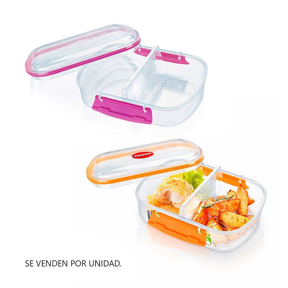 Taper Lok It Split Plástico Transparente 1.4 l Polinplast