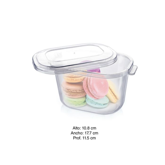 CONTENEDOR REDONDO CON TAPA ROJA 6 QT