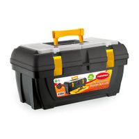 Caja de Herramientas Polinplast Masterbox Negro Resistente y Duradera