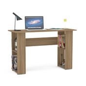 Mesa cuadrada pequeña plegable para espacios pequeños, escritorio portátil  para niños, mesita de noche de madera de goma, color nogal, mesa de comedor