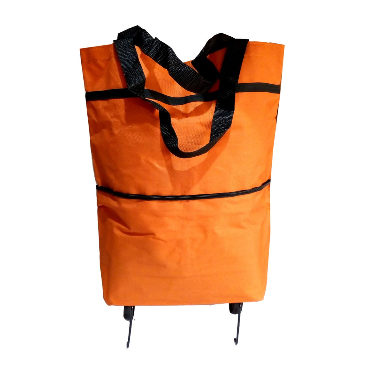 Carrito Bolso para Mercado Plegable Anaranjado