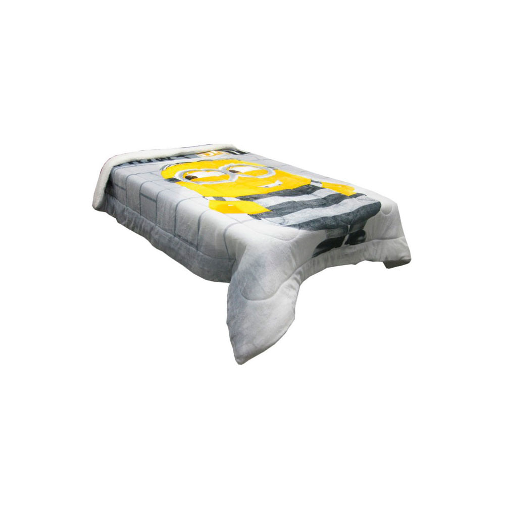 Edredón flannel c/sherpa 200 x 225 cm Mi Villano Favorito