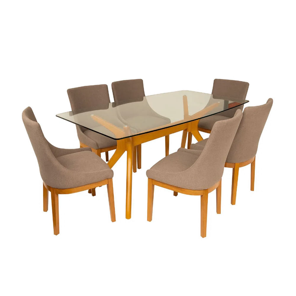 Juego De Comedor 6 Sillas Varsovia Gris - Promart