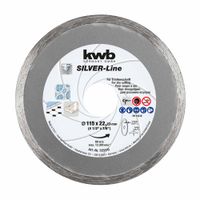 Disco Diamantado 115mm KWB Continuo Silver