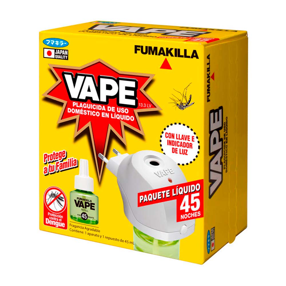 Vape aparato líquido + refill 45n 12/1