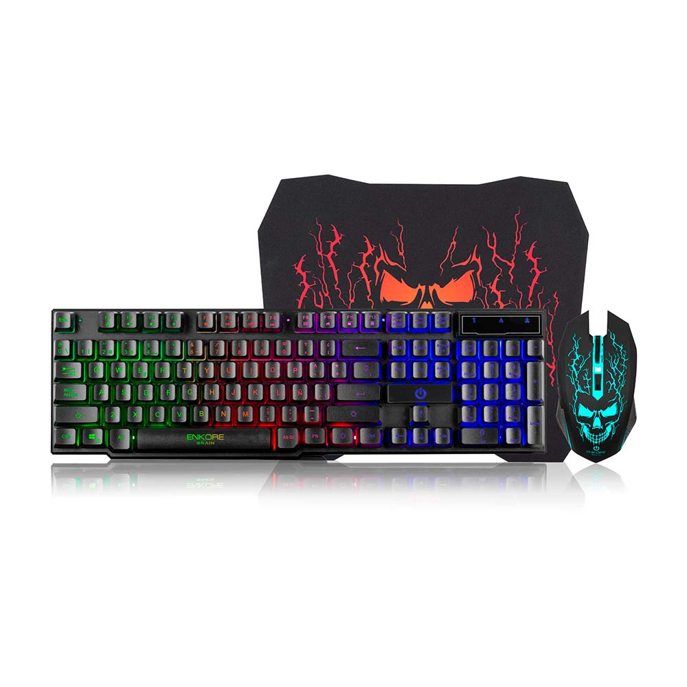 gamer Enkore teclado, mouse y mouse pad By Micronics - Promart