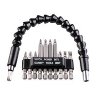 Set puntas con eje flexible 11 piezas KWB