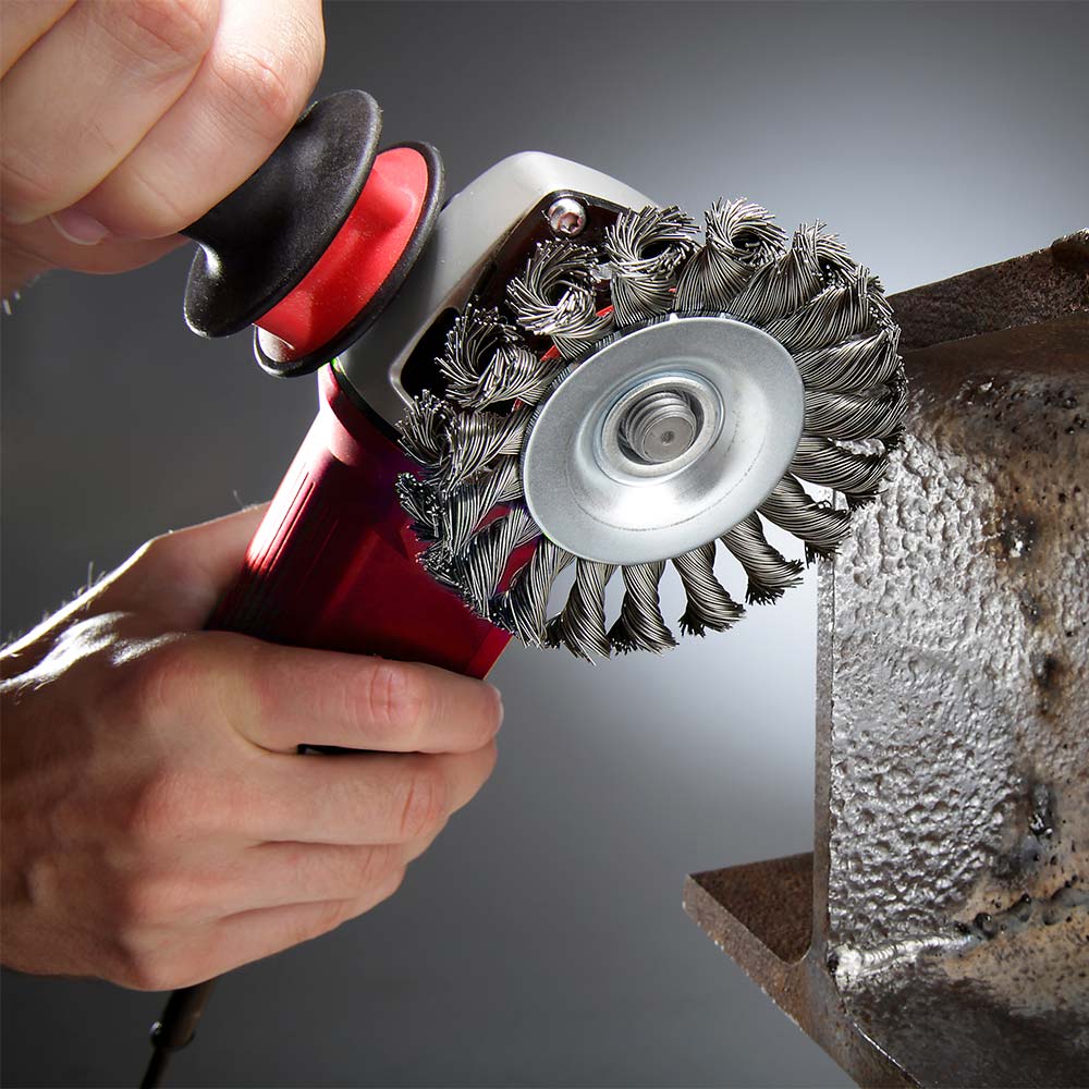 Spazzola A Nastro Makita D-39827 | 100 Mm Con Inserti M14 In Acciaio Arricciato 0,3 Mm - Foto 7