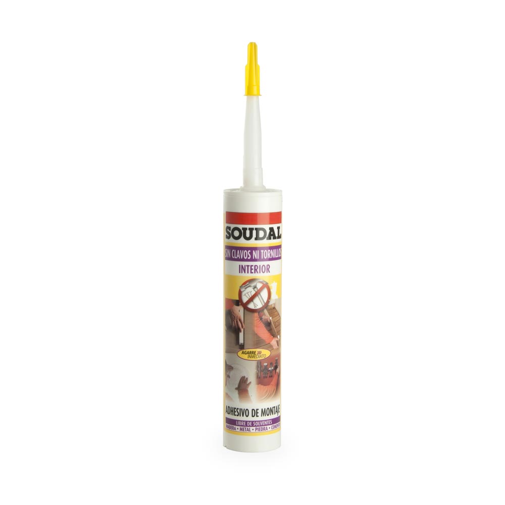 Cola Sin clavos ni tornillos interior 360 gramos Soudal