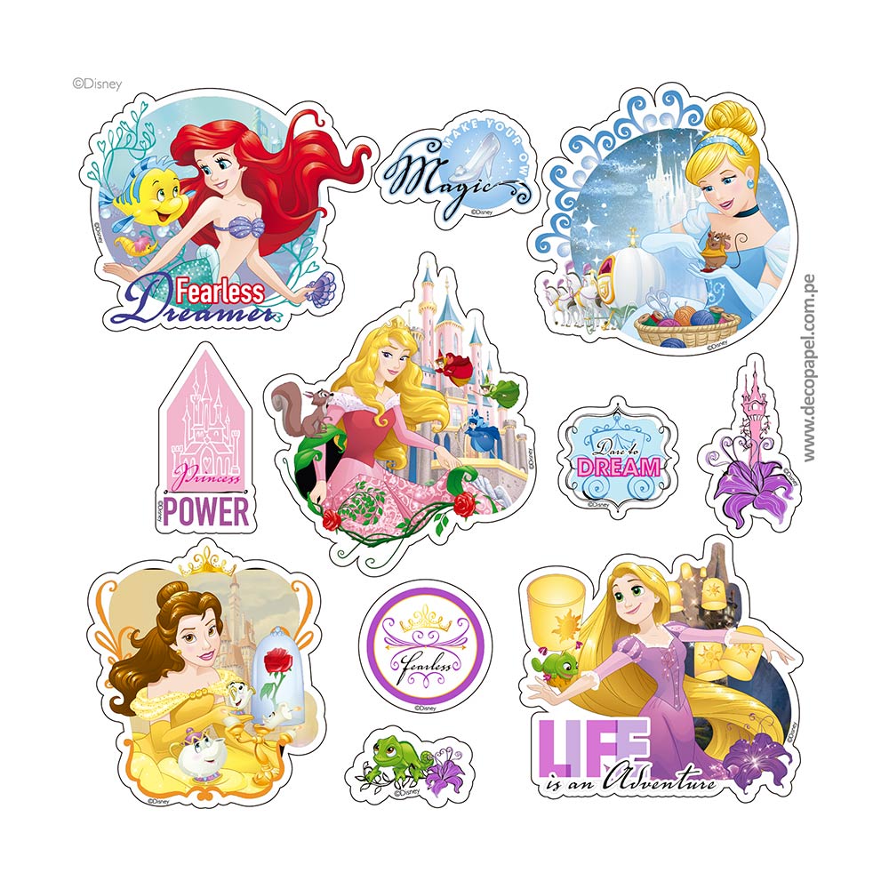 Stickers Multicapas Princesas Disney Promart