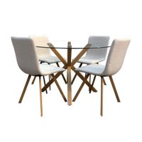 Juego de Comedor Nórdico 4 Sillas