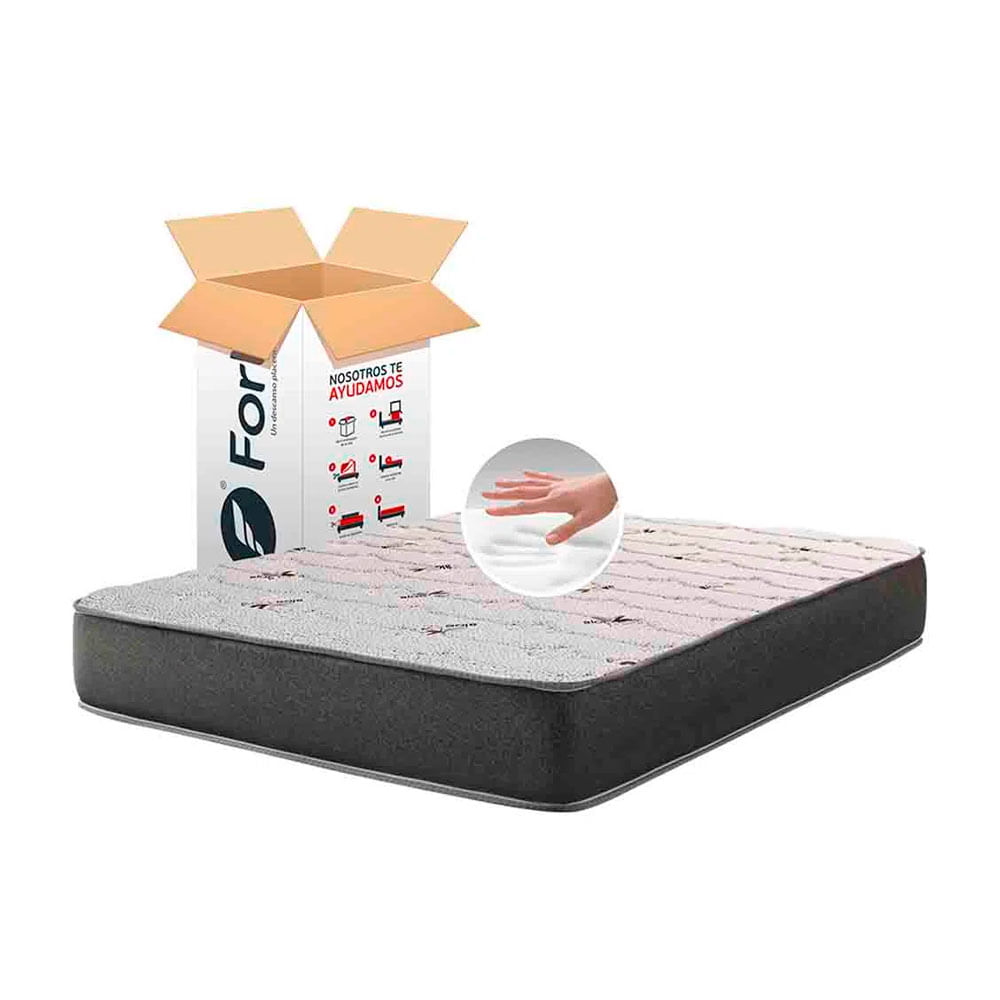 Colchón Forli Matress In Box Memory Foam 2 Plazas