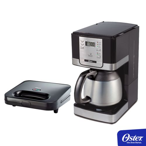 SmartMiles. Cafetera Oster BVSTDC4402-013 Jarra Metal Termica
