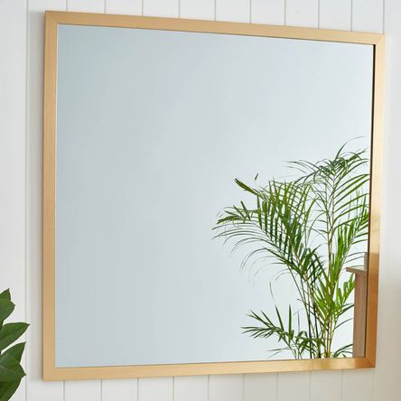 Espejo DECO HOME Marco Dorado 90x90cm - Promart