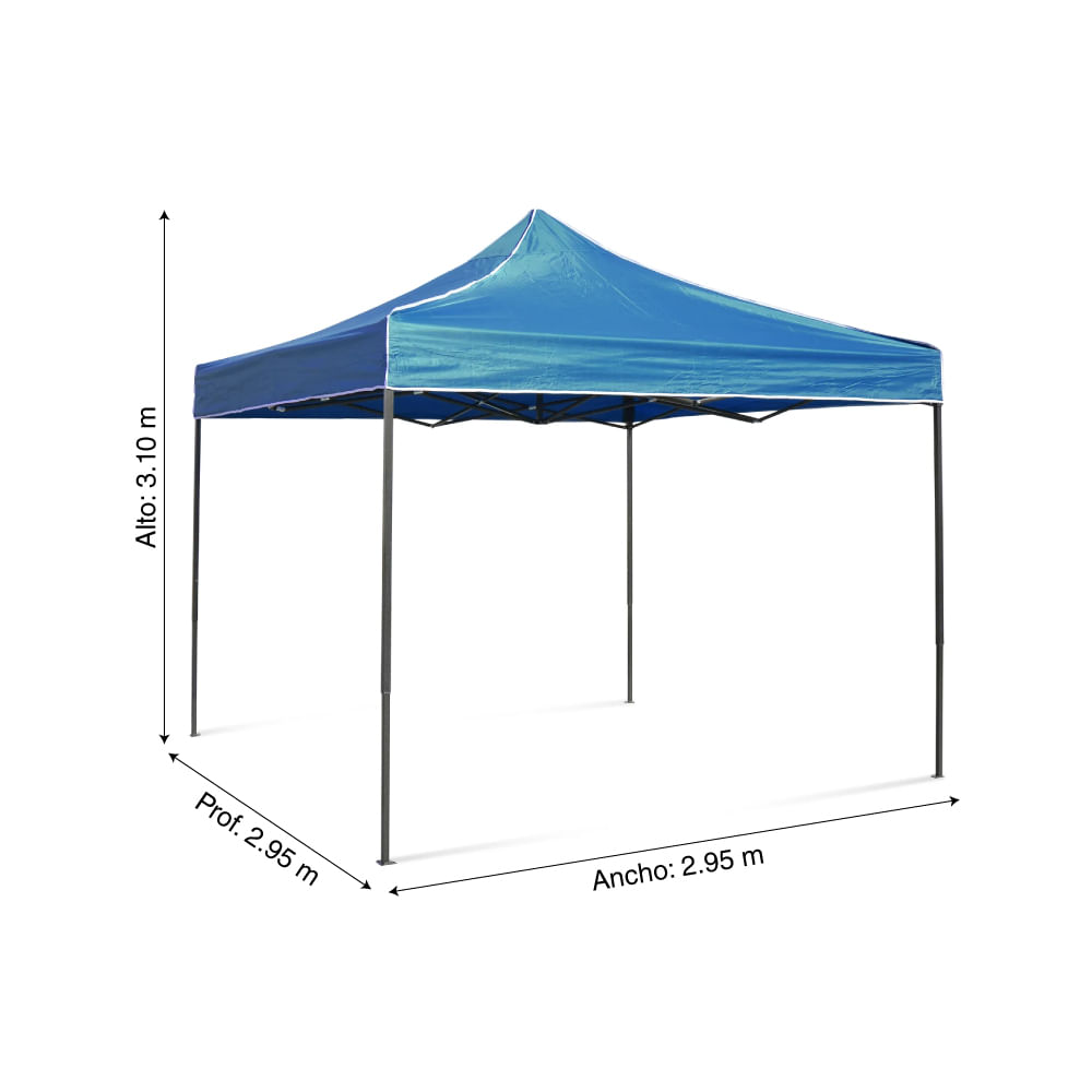 Toldo Desplegable 3x3 M C/maletín Azul - Promart