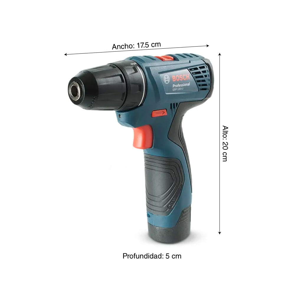 COMBO Atornillador inalámbrico GSR 120LI + Kit 21 piezas - Promart