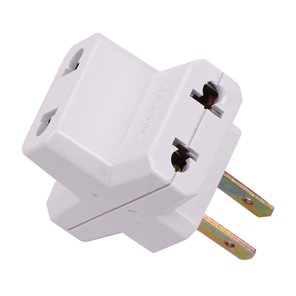 Enchufe plano triple Universal 6a Werken