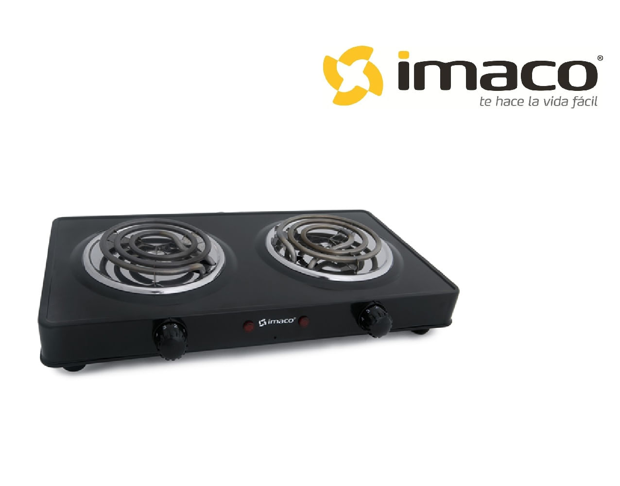 Cocina Eléctrica Imaco 2 hornillas HP1400 Negro