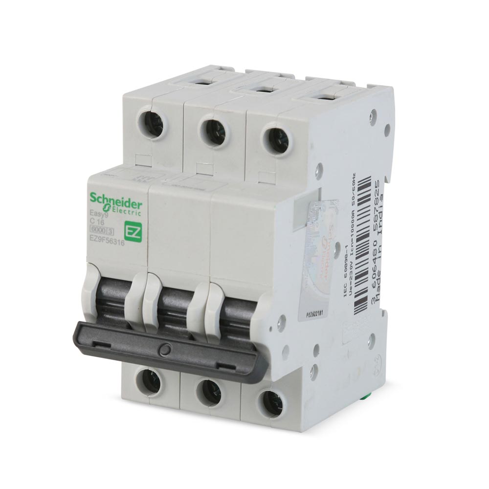 Interruptor Termomagnético Schneider Electric Easy9 3x16A Blanco