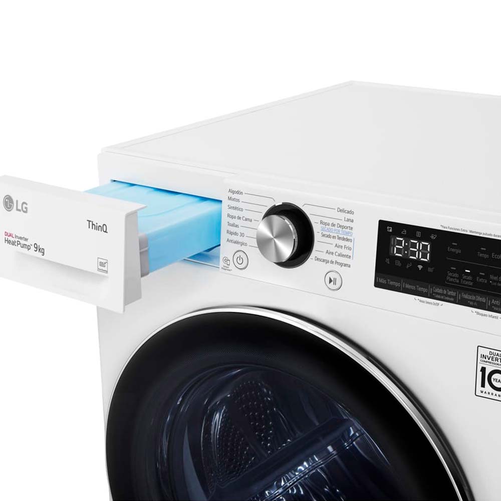 Secadora LG frontal DF9WVC2S6 9kg - Promart