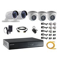 Kit 5 Cámaras de Seguridad Hikvision Full Hd 1080P + Cable Hdmi