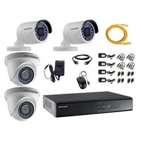 Kit 4 Cámaras de Seguridad Hikvision Full Hd 1080P + Cable Hdmi