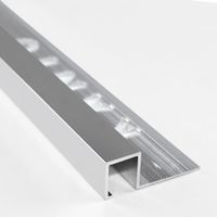 Borde Cuadrado Aluminio Brillante 10mm Kantu