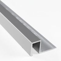 Borde Cuadrado Aluminio Brillante 12.5mm Kantu