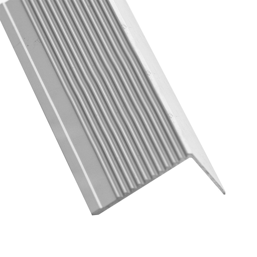 Borde simple para escalera Aluminio Mate 90x2.5cm Kantu