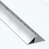 Borde Diagonal Aluminio Brillante 10mm x 240cm Kantu