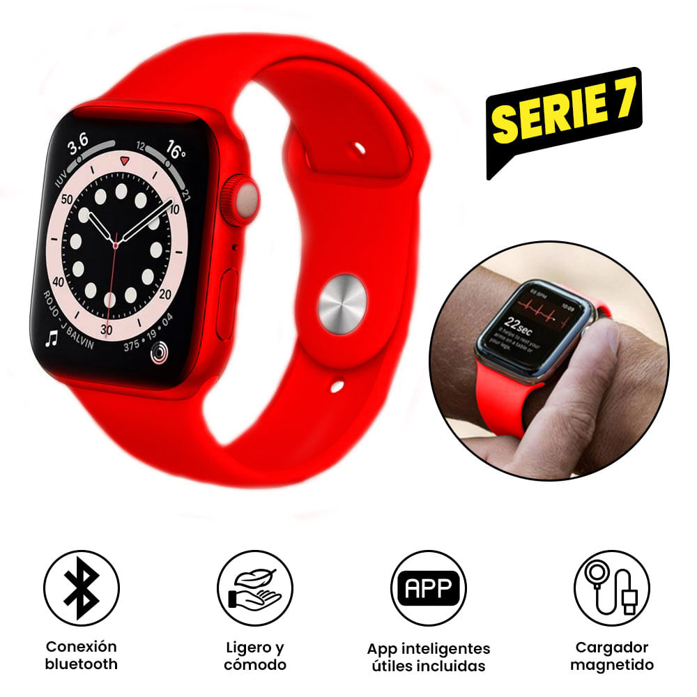 Smart Watch Serie 7 - Rojo - Promart