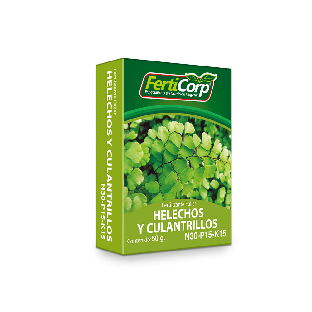 Fertilizante en polvo para Helechos / Culantrillos Ferticorp