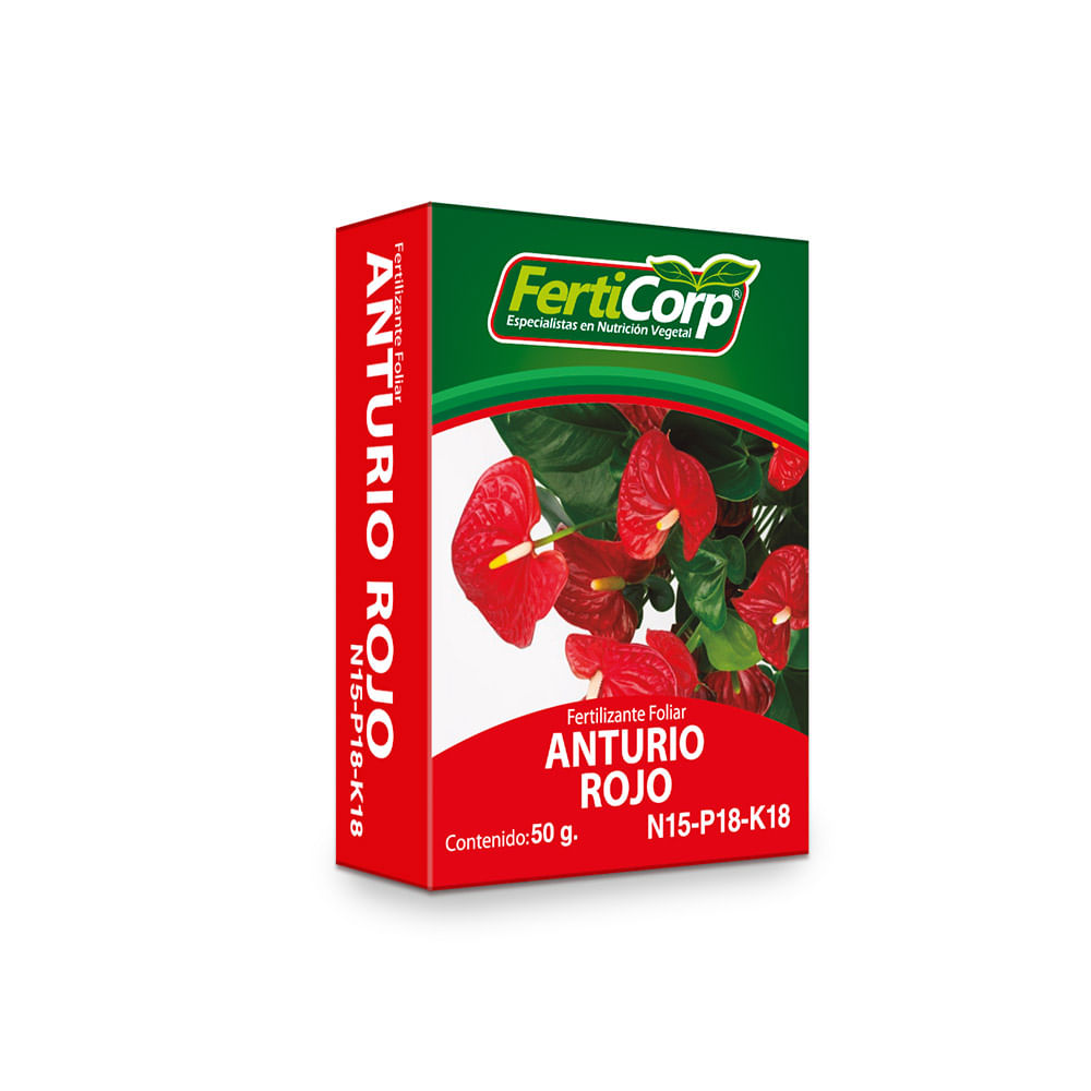 Fertilizante en polvo para Anturio Rojos Ferticorp