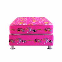 Cama Box Tarima FORLI Looney Tunes Rosado 1.5 Plazas + 1 Almohada + Protector