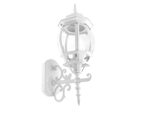 Farol de pared colonial soportado blanco FU0783 Fulgore