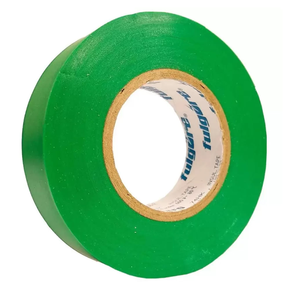 Cinta Aislante Verde 19mm X 18mm Fulgore FU0383