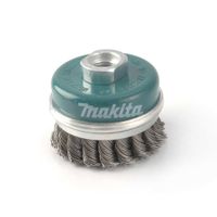 Grata de Copa Trenzada Reforzada Makita 2x60mm Acero Gris