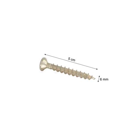 Tornillo Bicromatado 6x50 Mm X 10 Unidades Spax-S - Promart