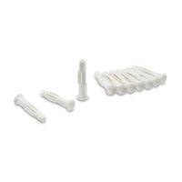 Tarugo Nylon Tox Trika 1/4' Blanco Juego de 10 Unidades