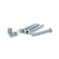 Perno hexagonal + Tuerca CG2 1/4x2"" x 4 unidades