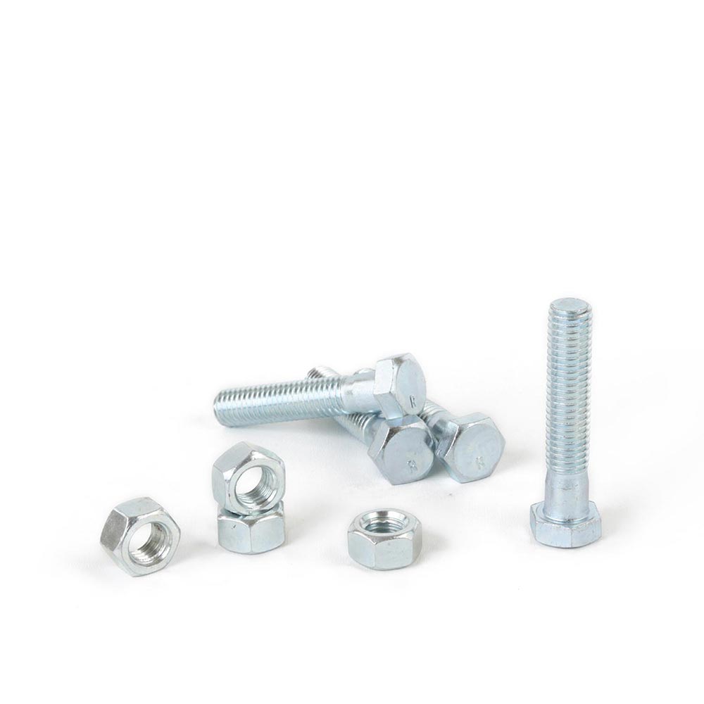 Perno hexagonal + Tuerca CG2 1/2x2 1/2"" x 4 unidades