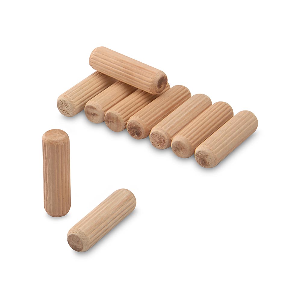  40 tacos de madera ranurados para madera con forma de