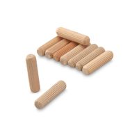 Tarugo de madera ranurado 3/8"" x 10 unidades