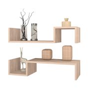 Estantería de 3 niveles, estantería de madera de 8 secciones, organizador  de almacenamiento con patas de pino, gabinete de almacenamiento moderno  para