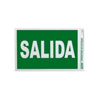 Señal de Salida de Papel Verde 20x30cm