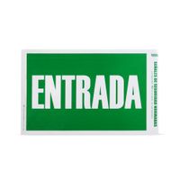 Señal de Seguridad Verde Papel Adhesivo Entrada