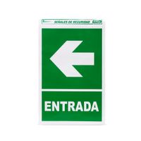 Señal de Papel Adhesivo Modelo Entrada Izquierda