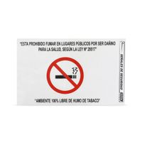 Señal de Prohibido Fumar Papel 20x30 cm