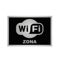 Señal Zona Wifi 22x15cm Werken