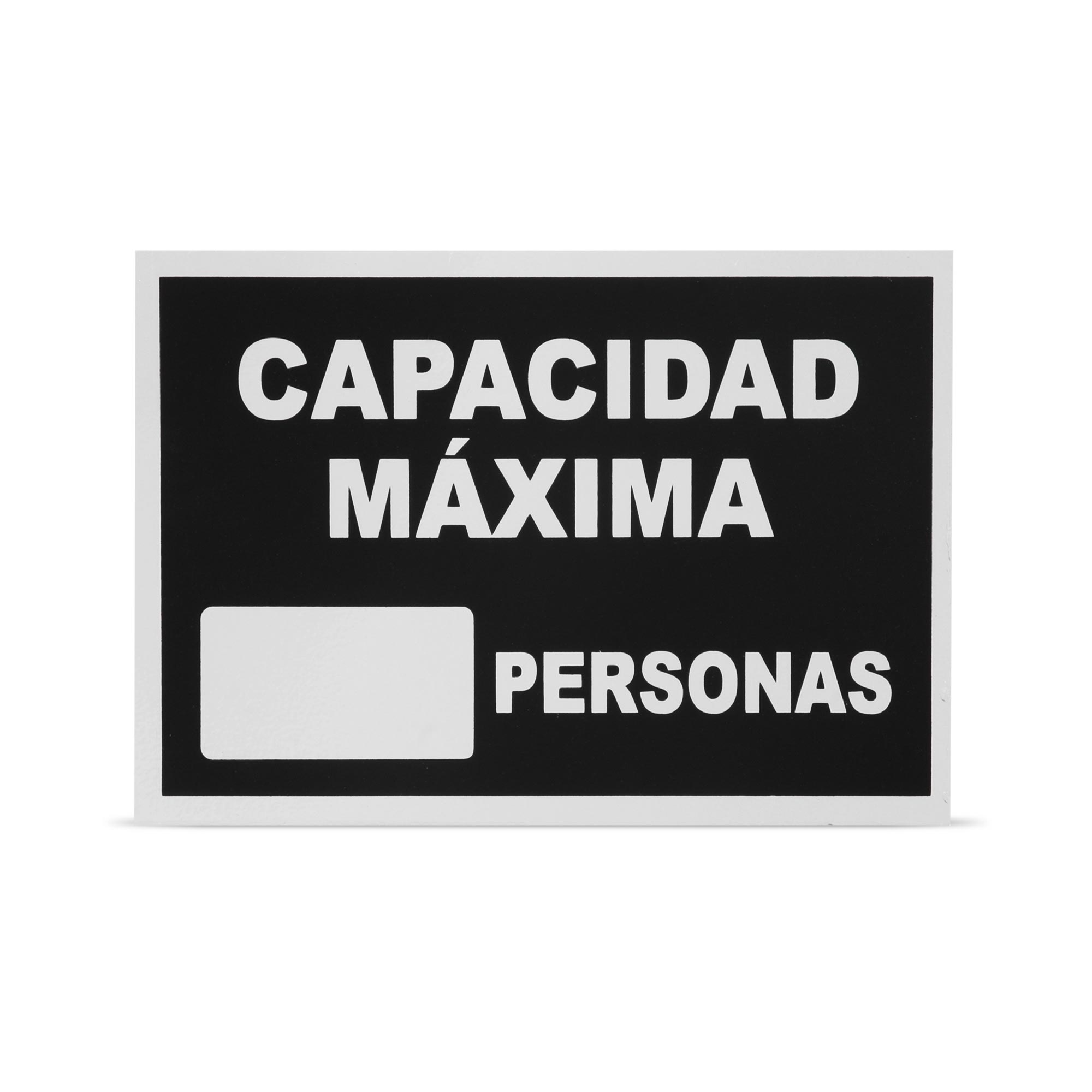 Señal Capacidad Máxima 22x15cm Werken
